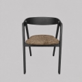LUSO Dining Chair Black/Brown