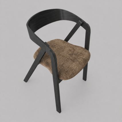 LUSO Dining Chair Black/Brown