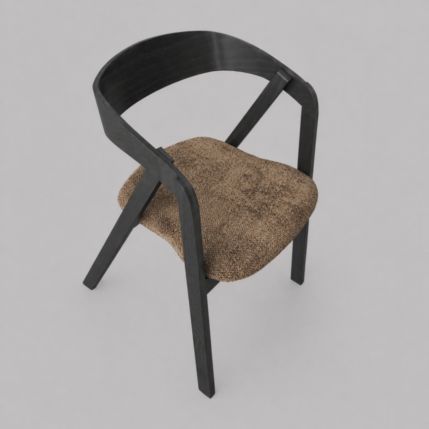 LUSO Dining Chair Black/Brown