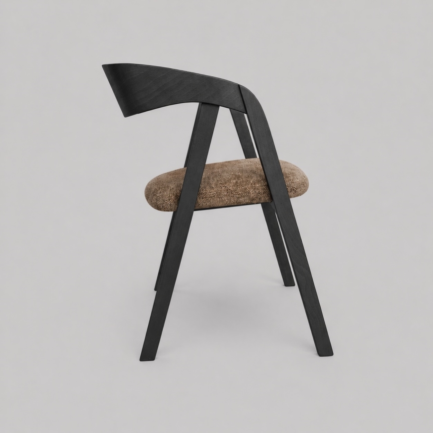 LUSO Dining Chair Black/Brown