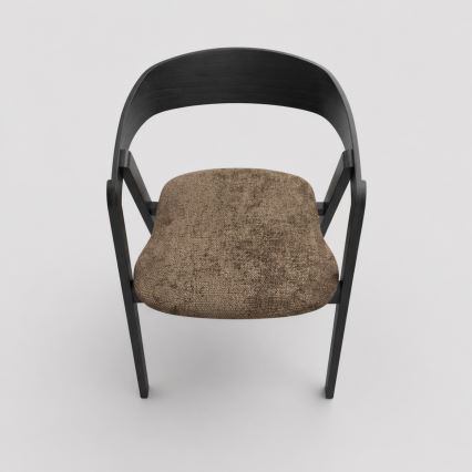 LUSO Dining Chair Black/Brown