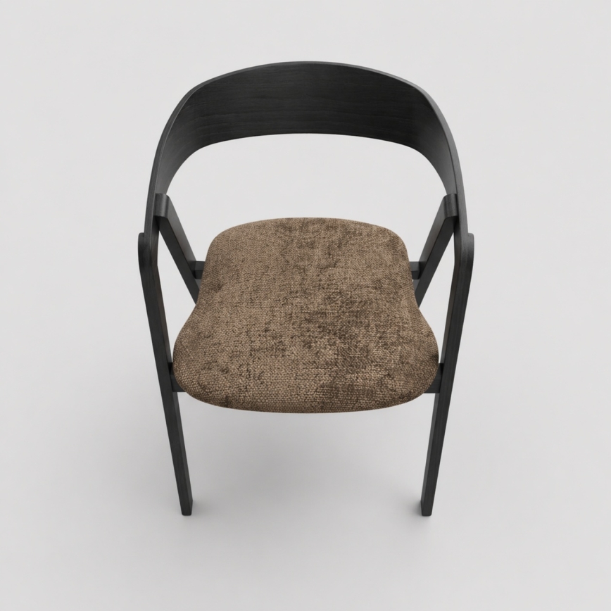 LUSO Dining Chair Black/Brown