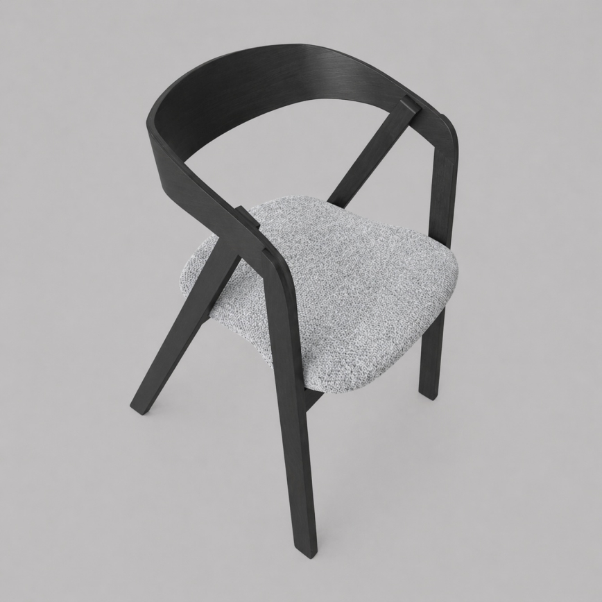 LUSO Dining Chair Black/Grey