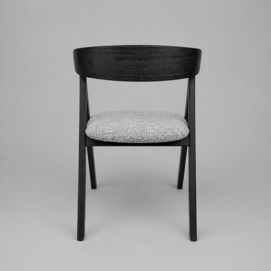 LUSO Dining Chair Black/Grey