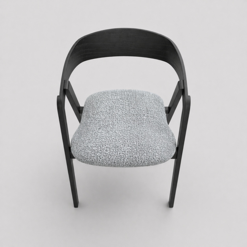 LUSO Dining Chair Black/Grey
