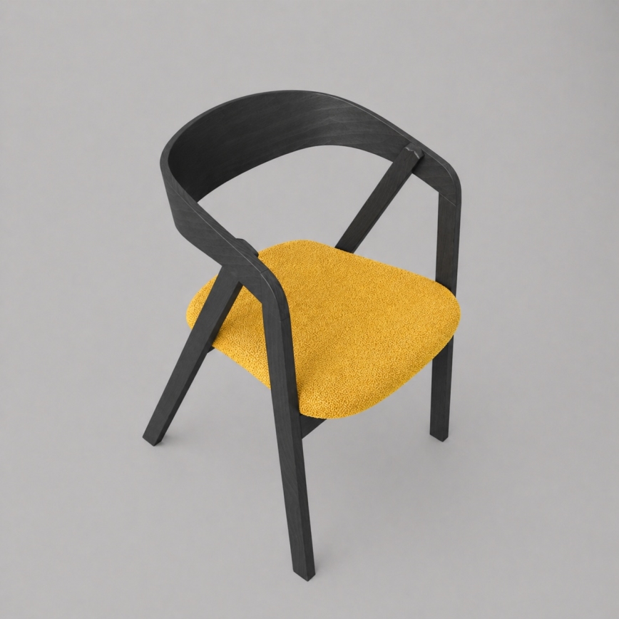 LUSO Dining Chair Black/Orange