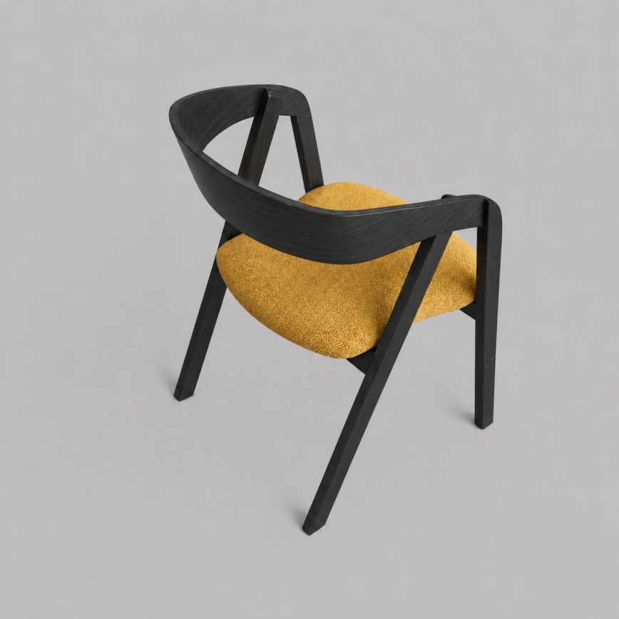 LUSO Dining Chair Black/Orange