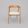LUSO Dining Chair, Oak/Beige