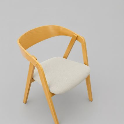 LUSO Dining Chair, Oak/Beige