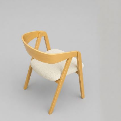 LUSO Dining Chair, Oak/Beige