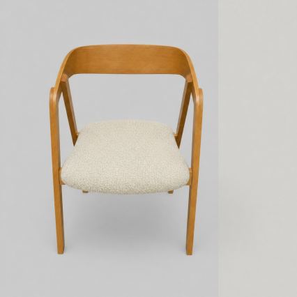 LUSO Dining Chair, Oak/Beige