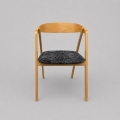 LUSO Dining Chair, Oak/Black