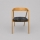 LUSO Dining Chair, Oak/Black