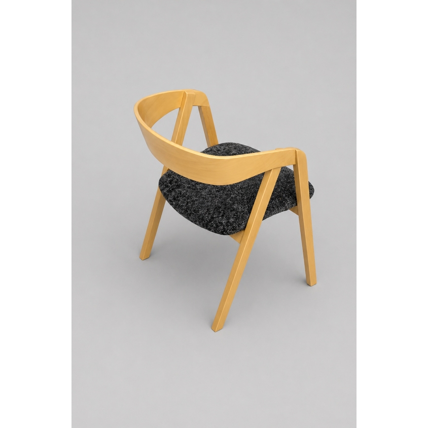 LUSO Dining Chair, Oak/Black