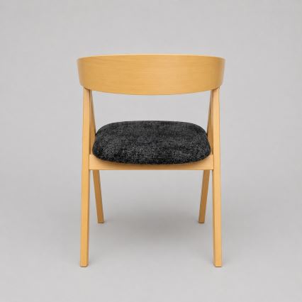 LUSO Dining Chair, Oak/Black