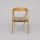 LUSO dining chair oak/brown