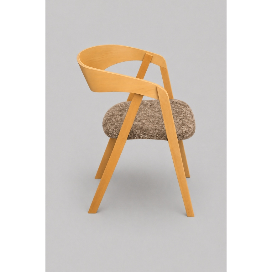 LUSO dining chair oak/brown