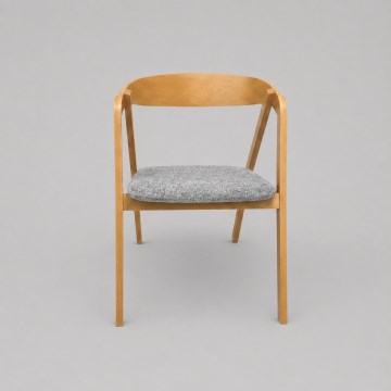 LUSO Dining Chair Oak/Gray