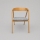 LUSO Dining Chair Oak/Gray