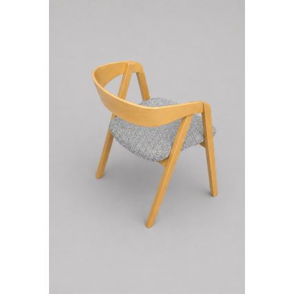 LUSO Dining Chair Oak/Gray