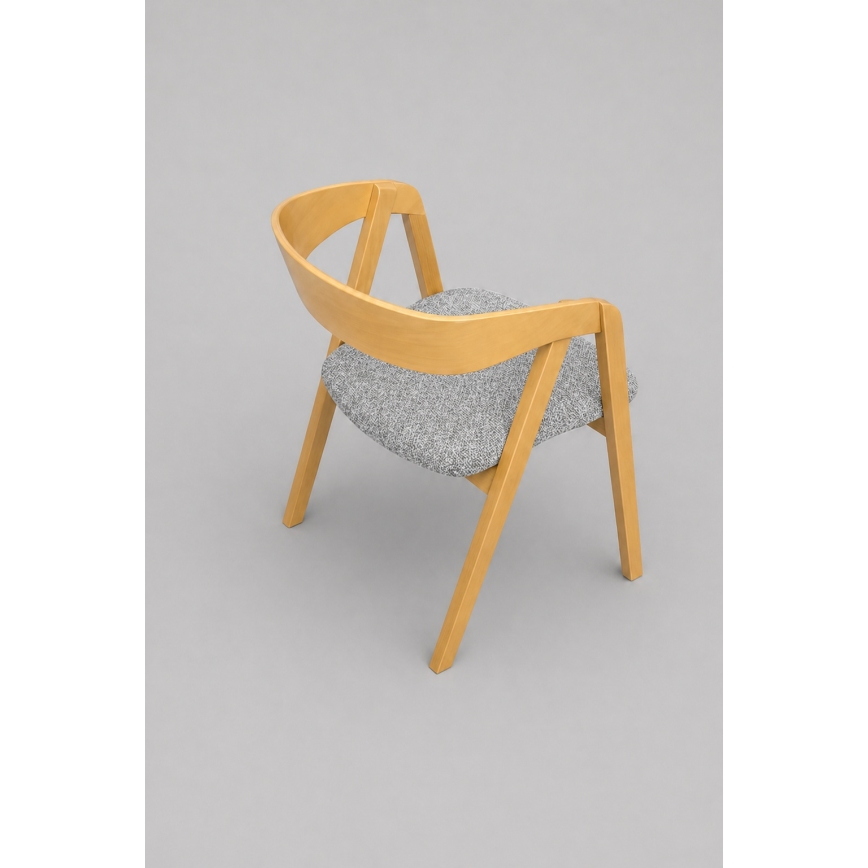 LUSO Dining Chair Oak/Gray
