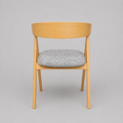 LUSO Dining Chair Oak/Gray
