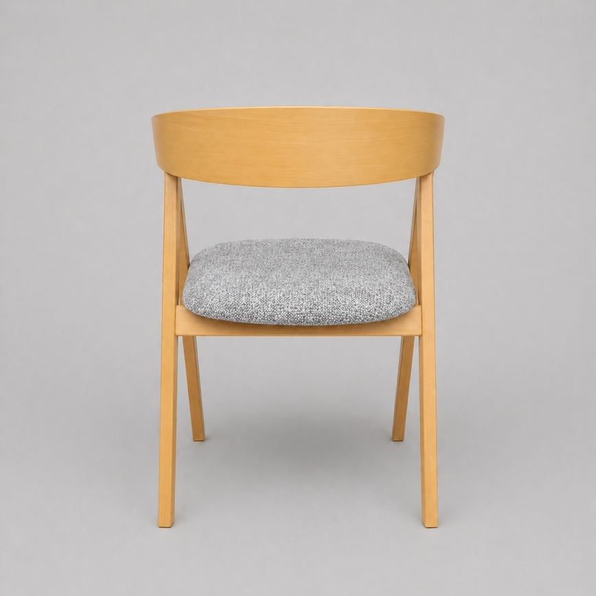 LUSO Dining Chair Oak/Gray