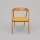 LUSO Dining Chair Oak/Orange