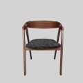 LUSO Dining Chair Walnut/Black