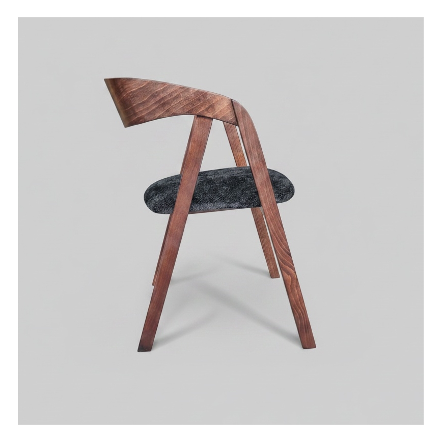 LUSO Dining Chair Walnut/Black