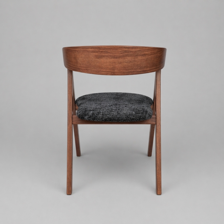 LUSO Dining Chair Walnut/Black