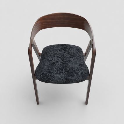 LUSO Dining Chair Walnut/Black