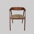 LUSO Dining Chair – Walnut/Brown