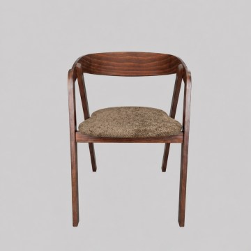LUSO Dining Chair – Walnut/Brown