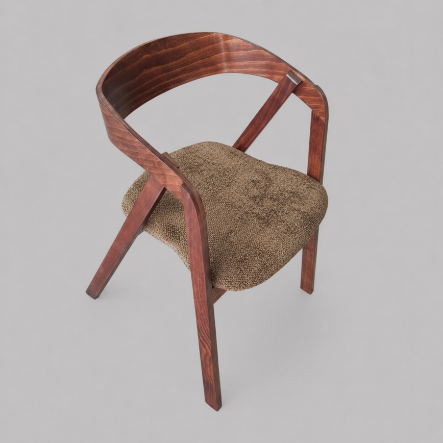 LUSO Dining Chair – Walnut/Brown