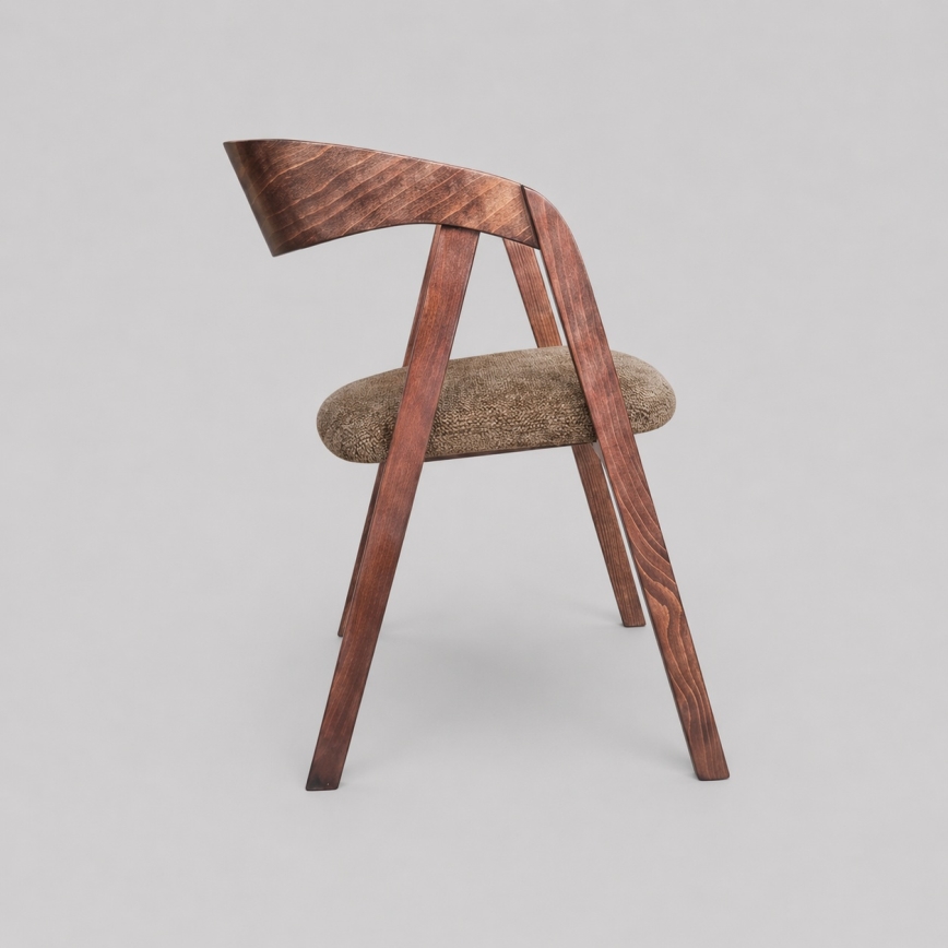 LUSO Dining Chair – Walnut/Brown