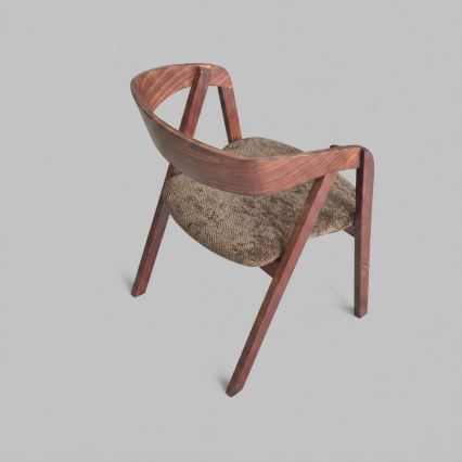 LUSO Dining Chair – Walnut/Brown
