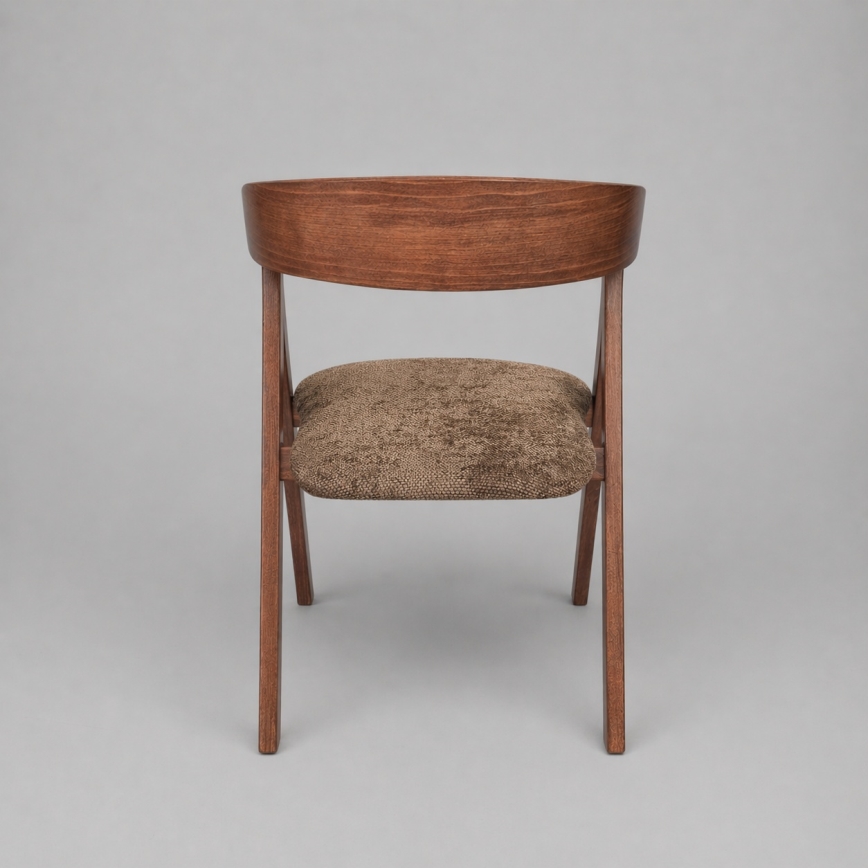 LUSO Dining Chair – Walnut/Brown