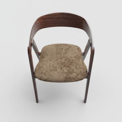 LUSO Dining Chair – Walnut/Brown