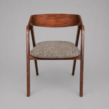 LUSO Dining Chair Walnut/Brown