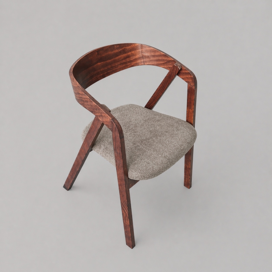 LUSO Dining Chair Walnut/Brown