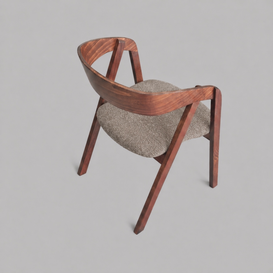 LUSO Dining Chair Walnut/Brown
