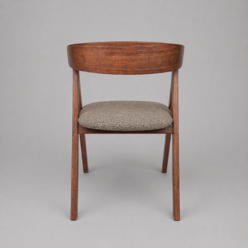 LUSO Dining Chair Walnut/Brown