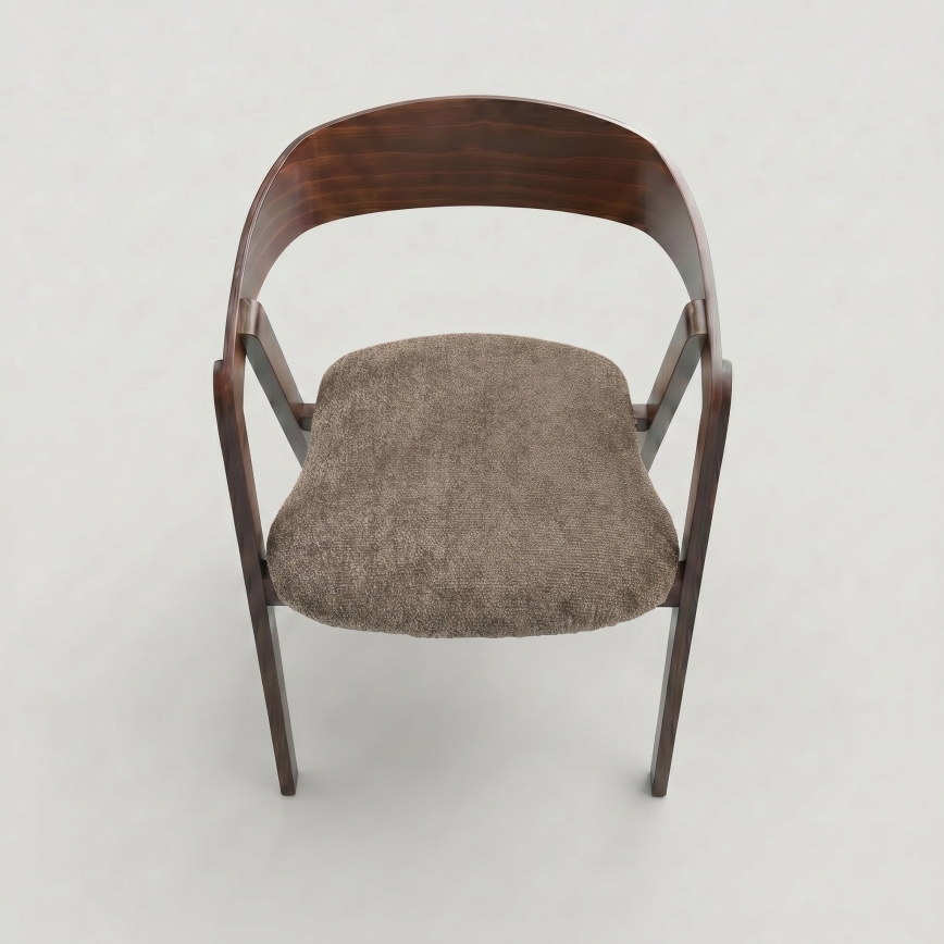 LUSO Dining Chair Walnut/Brown