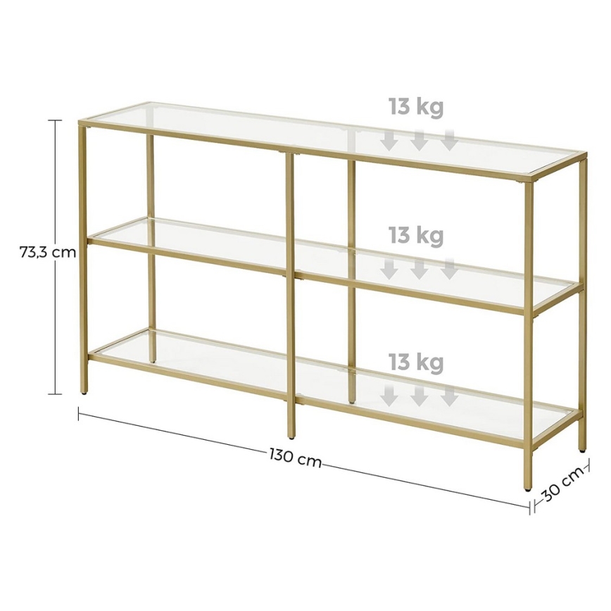 LUVOR Gold Side Table
