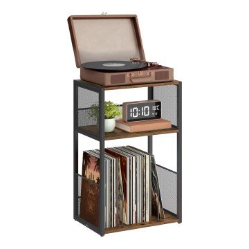 LUVOR side table 43x30 cm brown/black