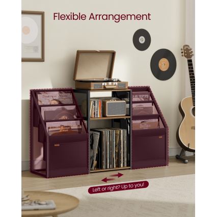LUVOR Side Table 81x30 cm Brown/Black