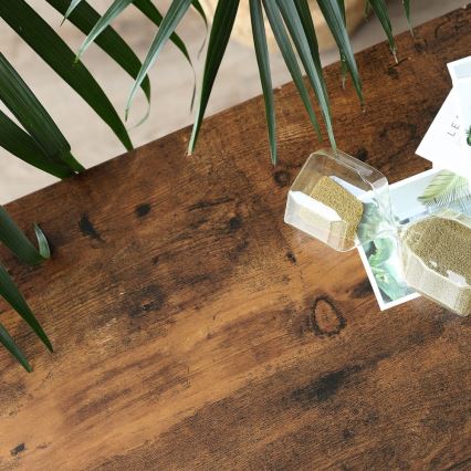 LUVOR Side Table, Brown/Black