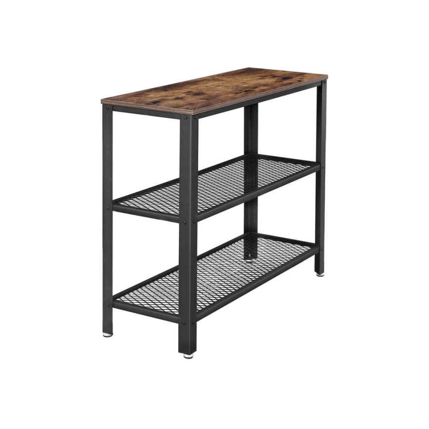 LUVOR Side Table, Brown/Black