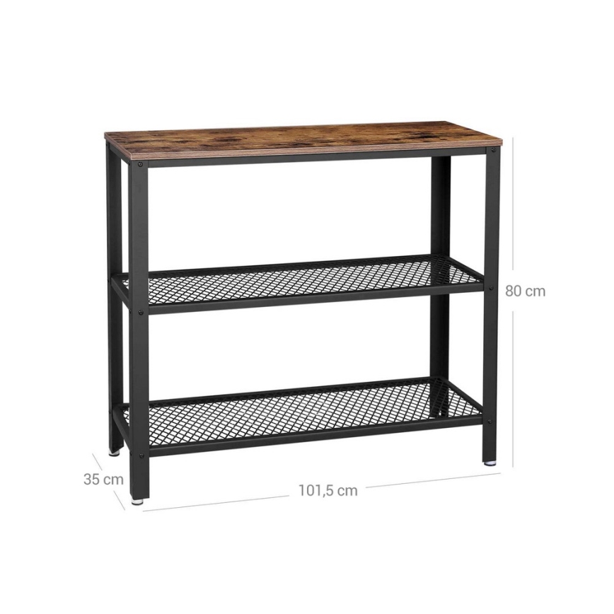 LUVOR Side Table — Brown/Black